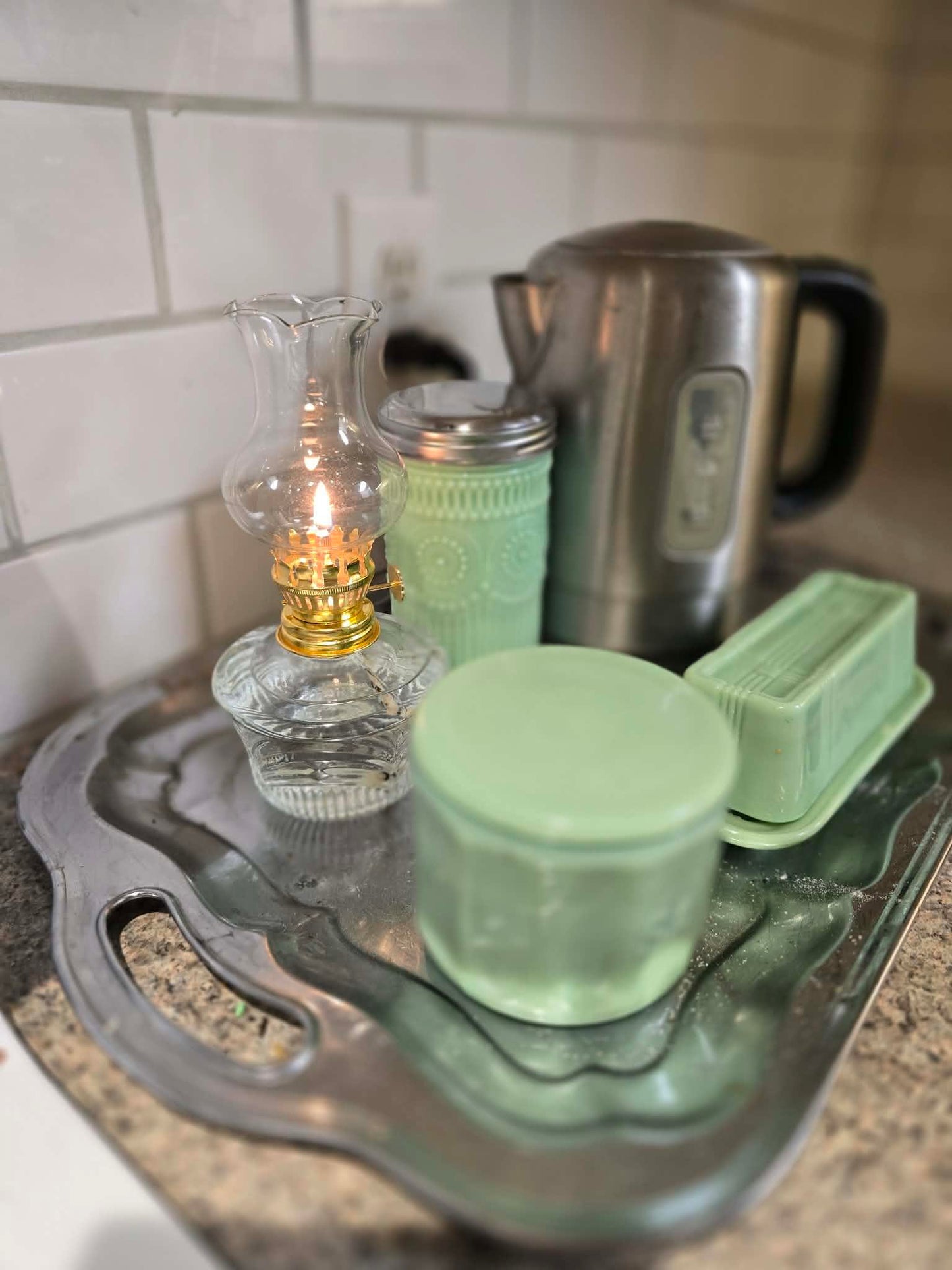 Jadeite Sugar Shaker