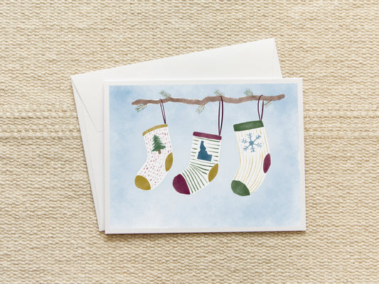 Idaho Stockings | Blank Inside Christmas Card