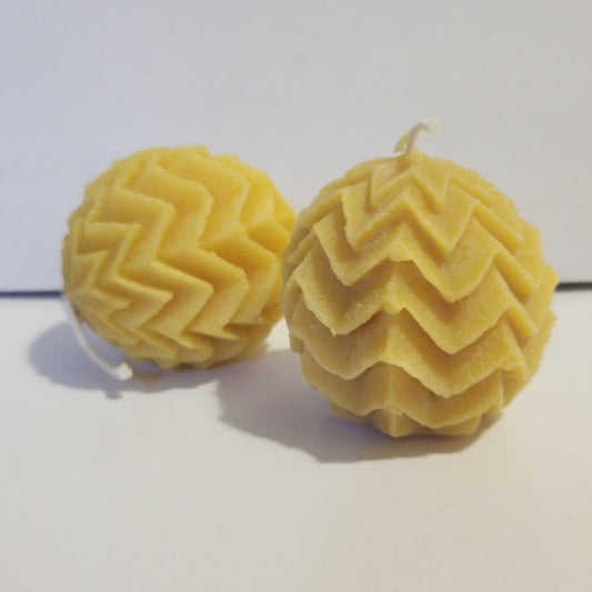 Sparkle Ball Beeswax Candle