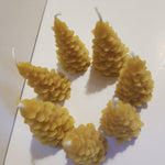 Mini Evergreen Tree Beeswax Candle