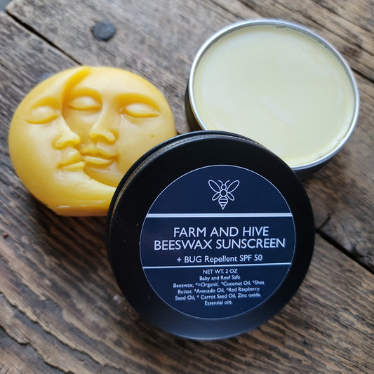 Beeswax Sunscreen + Bug repellant