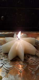 Floating Star Beeswax Candle