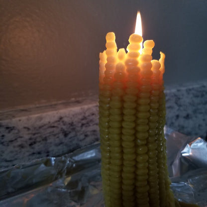 Corn Cob Beeswax Candle