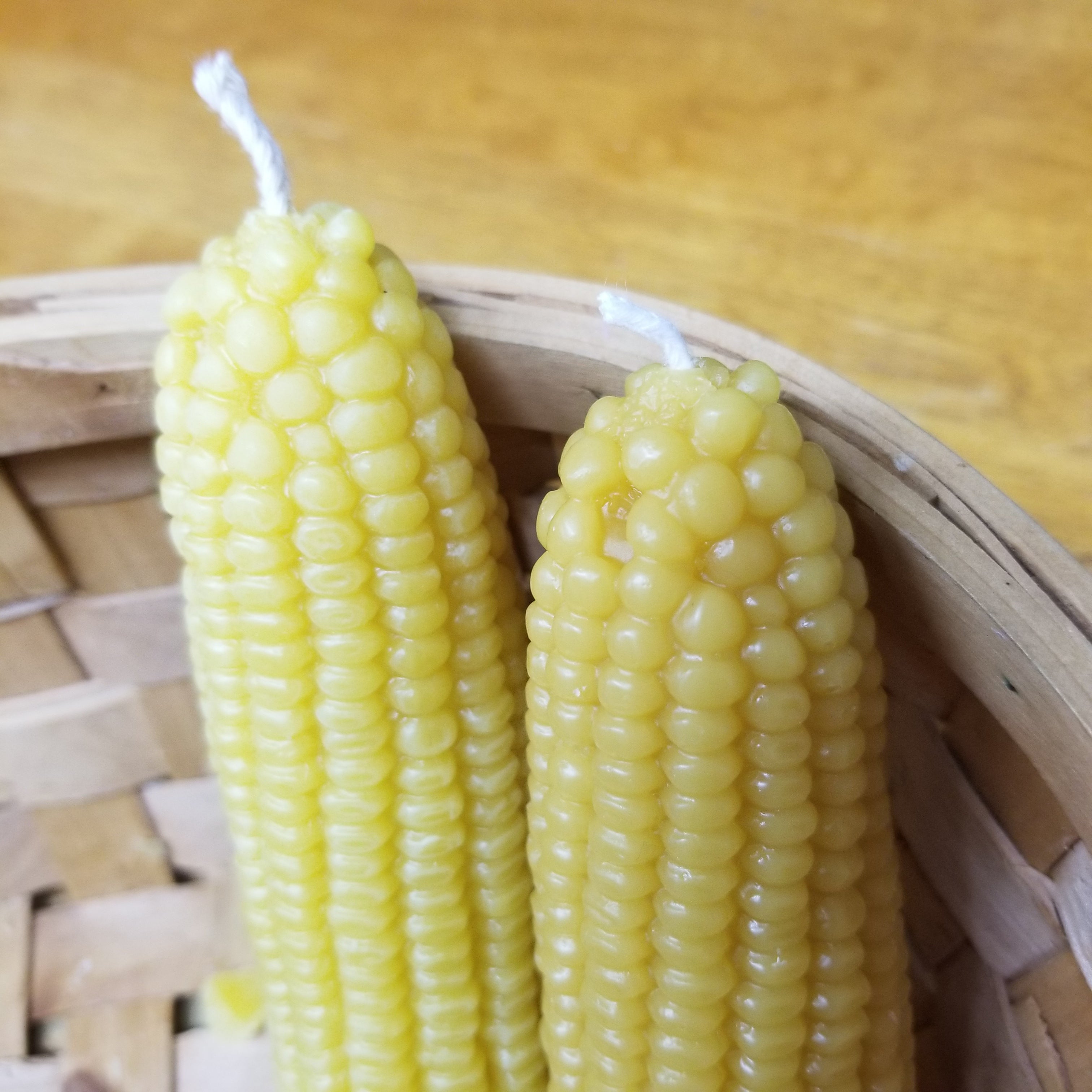 Corn Cob Beeswax Candle