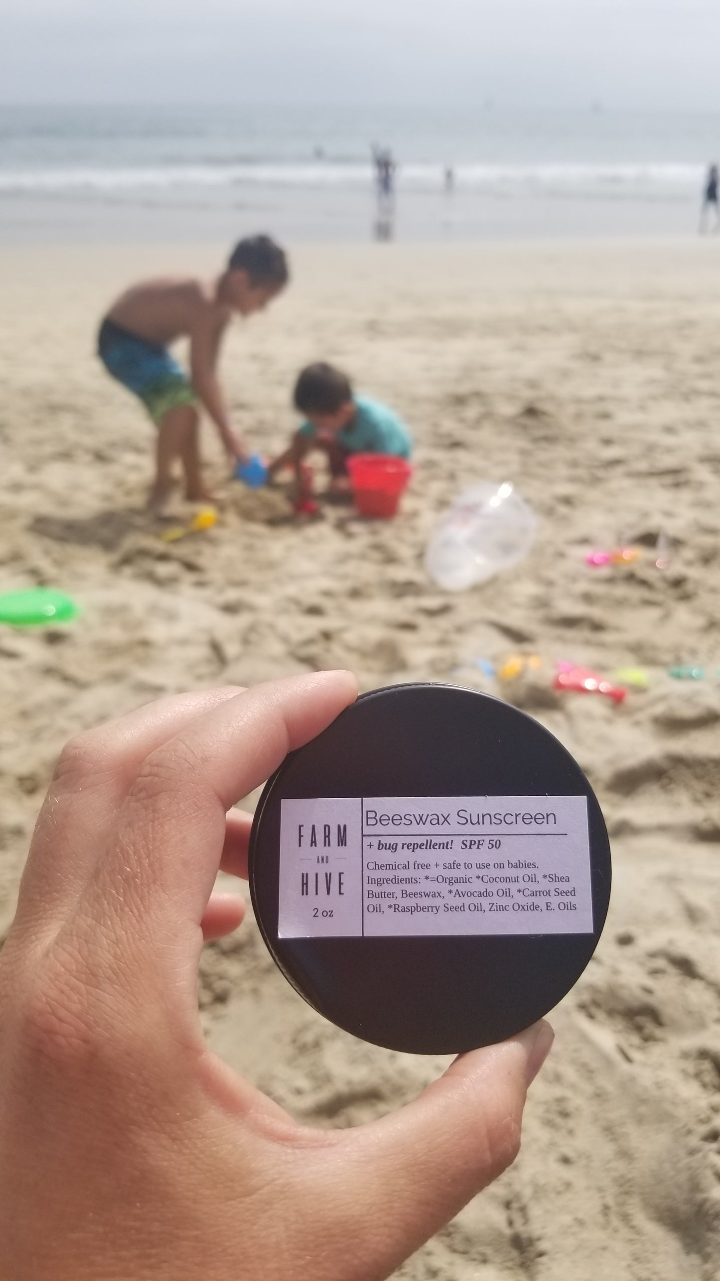 Beeswax Sunscreen + Bug repellant