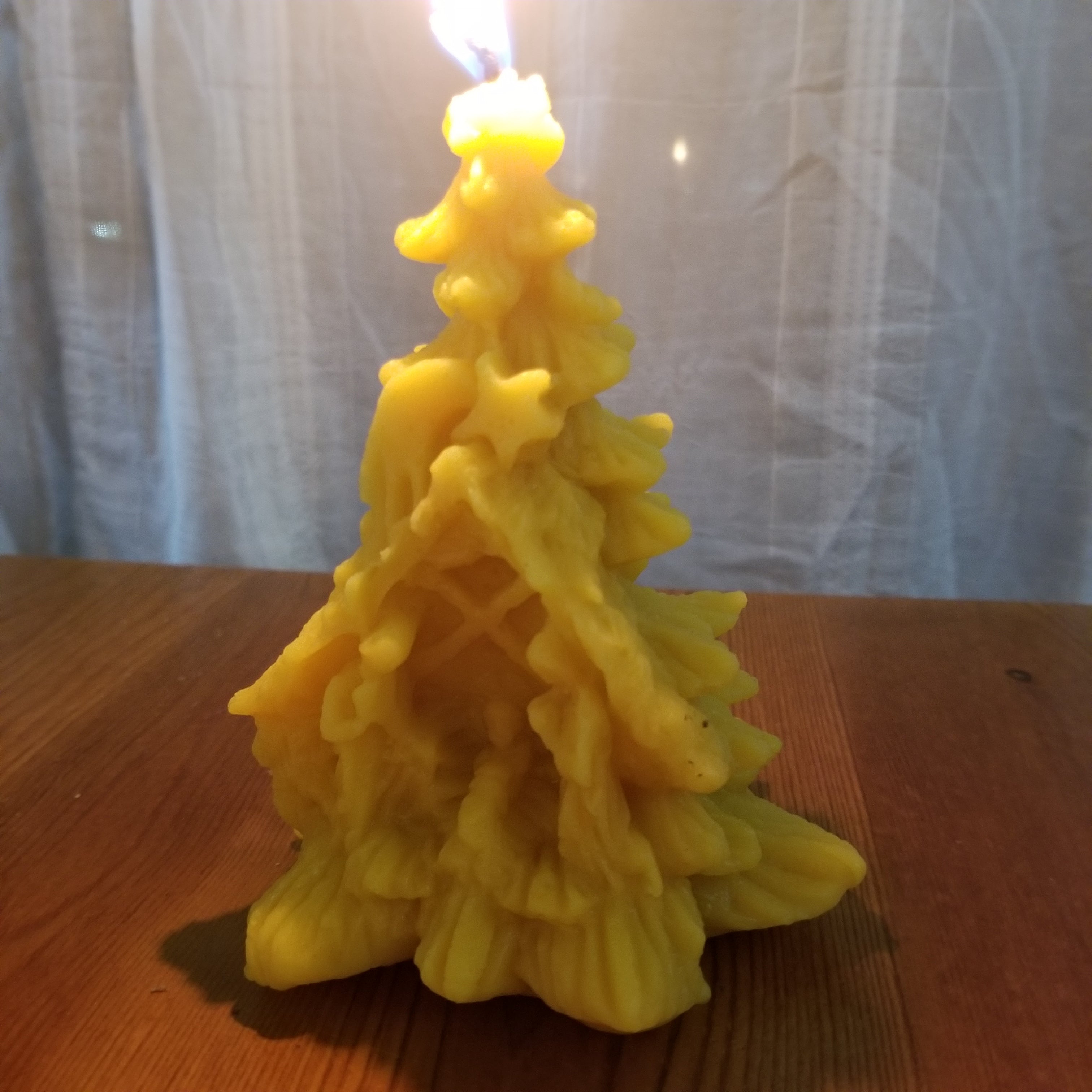 Nativity Tree Beeswax Candle