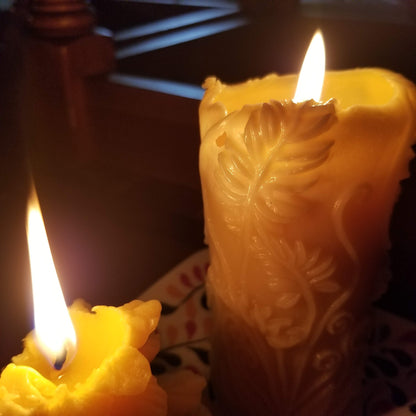 Fern Pillar Candle