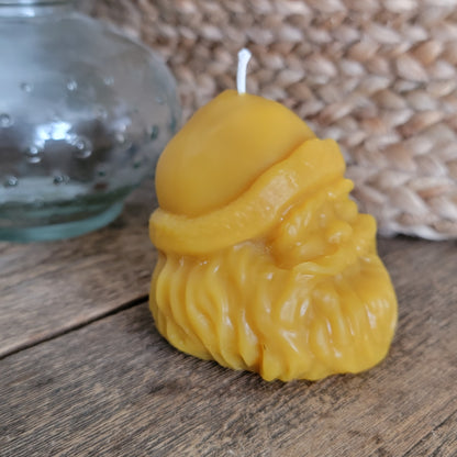 Santa! Christmas beeswax candle