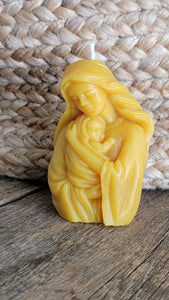Mother Mary - beeswax candle