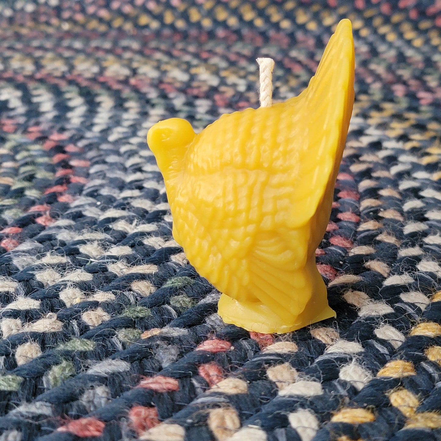 Thankful Turkey-  beeswax candle