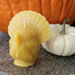 Thankful Turkey-  beeswax candle