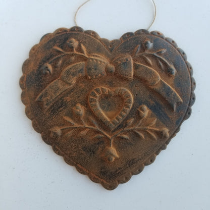 Floral Flourish Heart | Beeswax Ornament