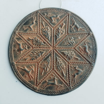 Nordic Noel | Extra Large Beeswax Ornament / Wall Plaque