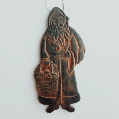 Saint Nick Antiqued Cinnamon Ornament