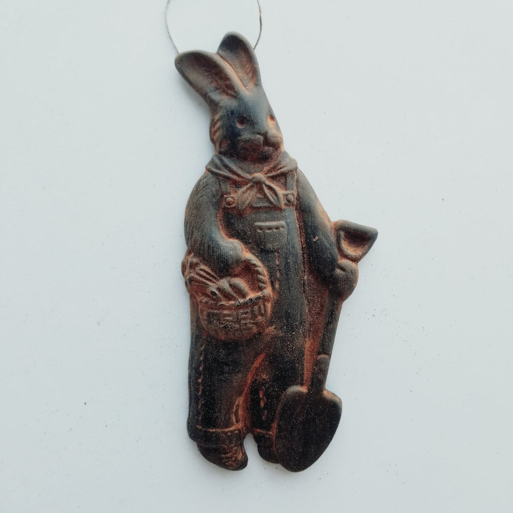 Peter Rabbit- Antiqued Cinnamon Beeswax Ornament
