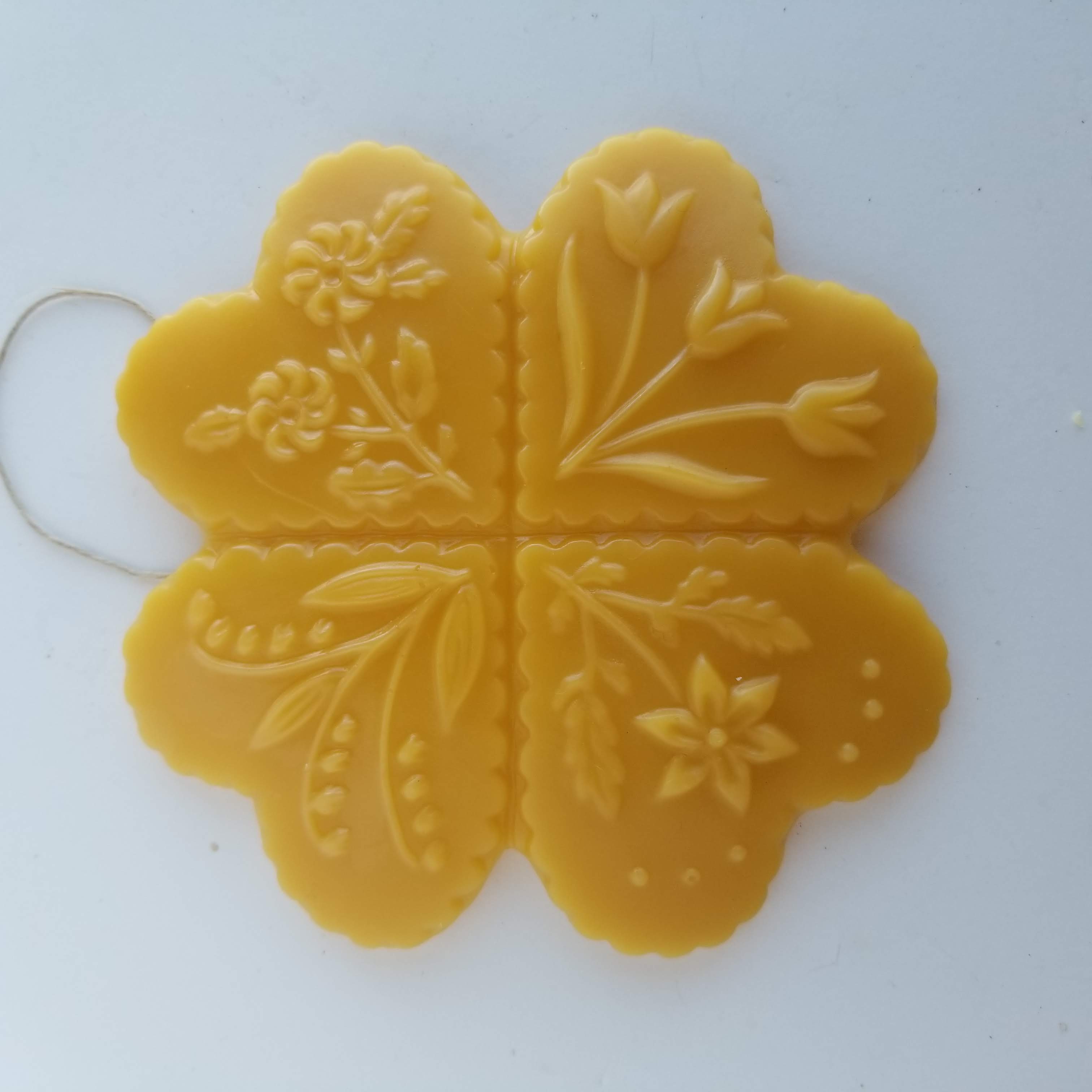 Prairie Wildflowers Ornament - Yellow Beeswax