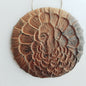 Turkey Turkey Ornament -- Antiqued Cinnamon Beeswax