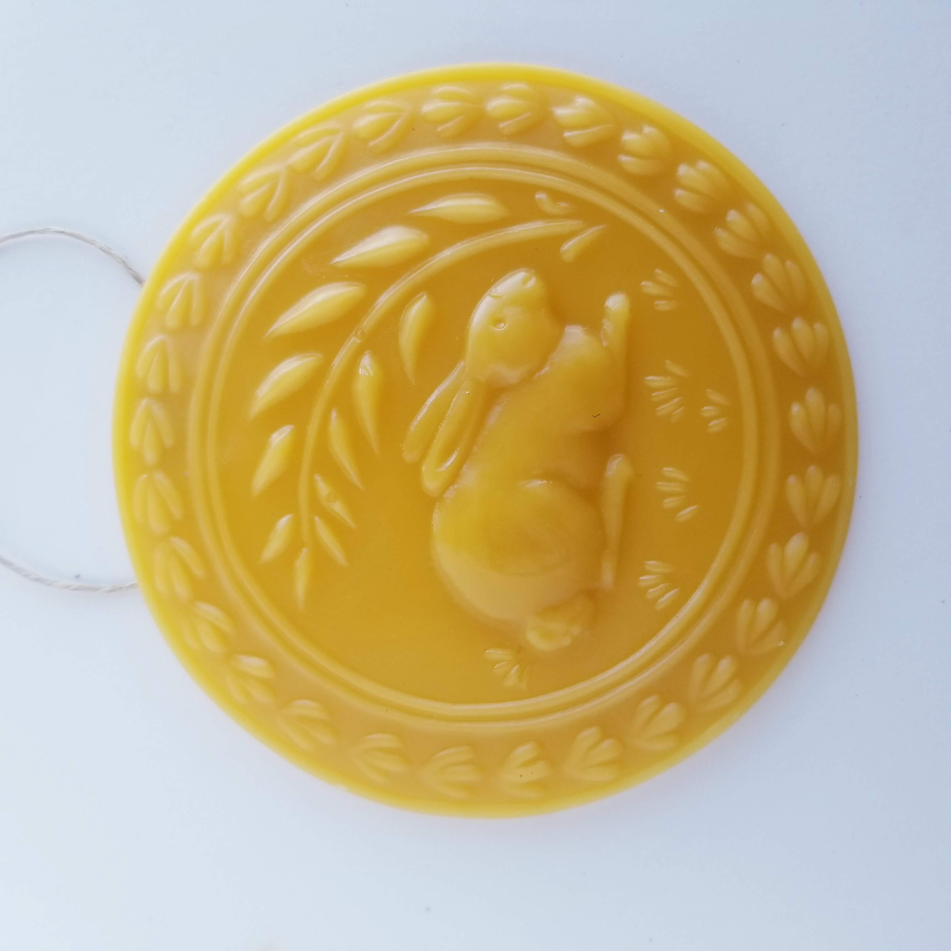 The Wheat and The Hare Ornament - Yellow Beeswax