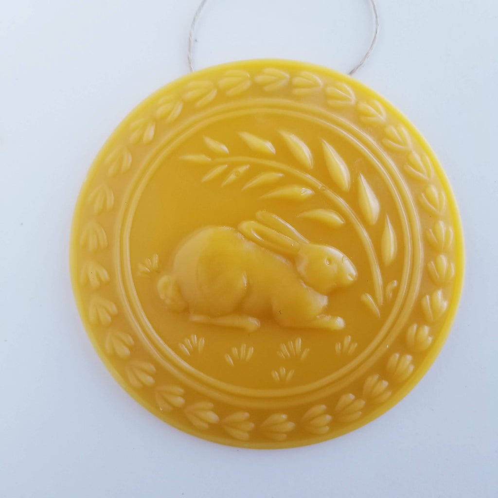 The Wheat and The Hare Ornament - Yellow Beeswax