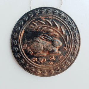 The Wheat and The Hare Ornament - Antiqued Cinnamon