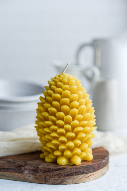 Jumbo Perfect Pinecone - Beeswax Candle