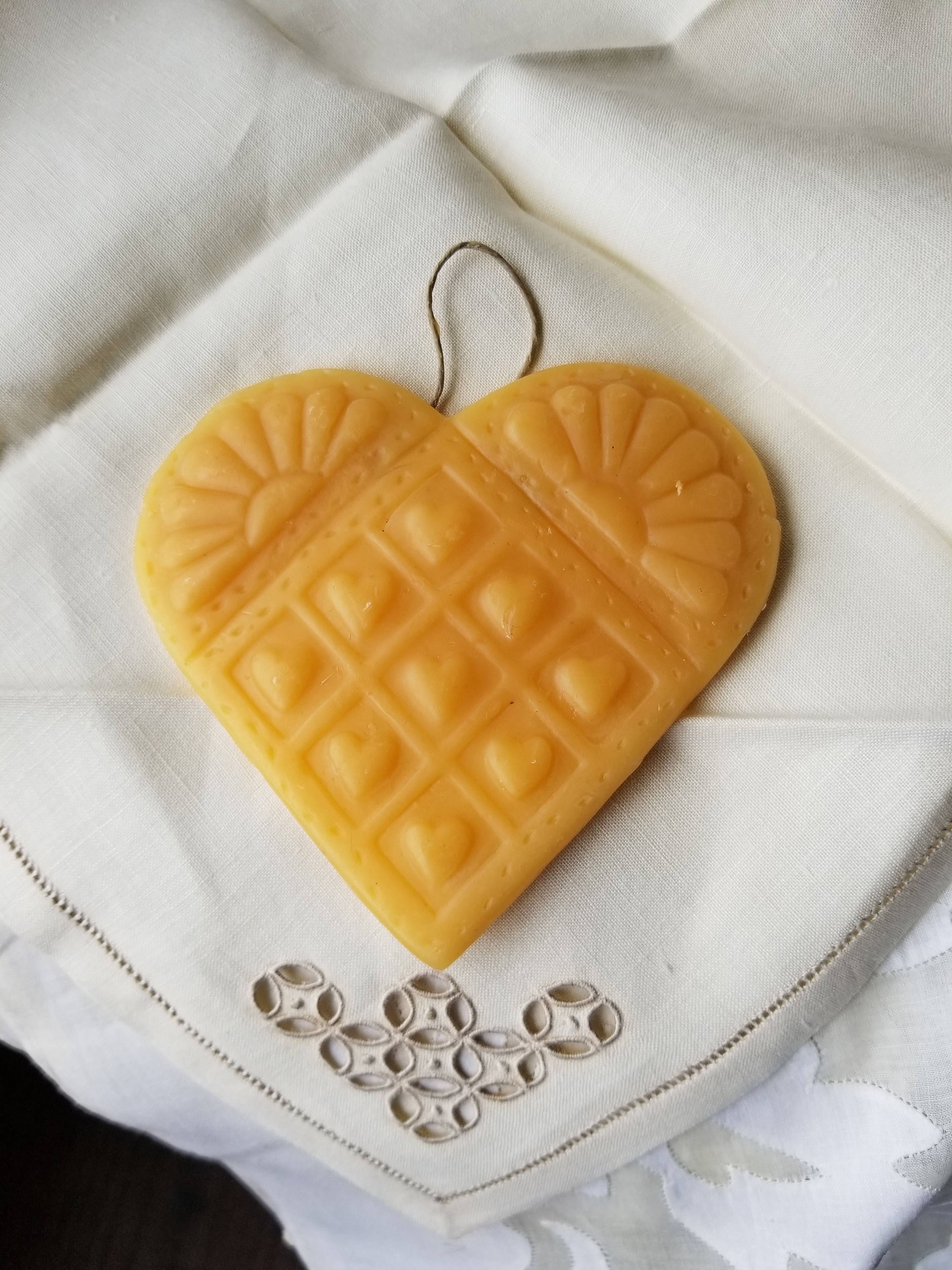 Pioneer Quilt Beeswax Ornament