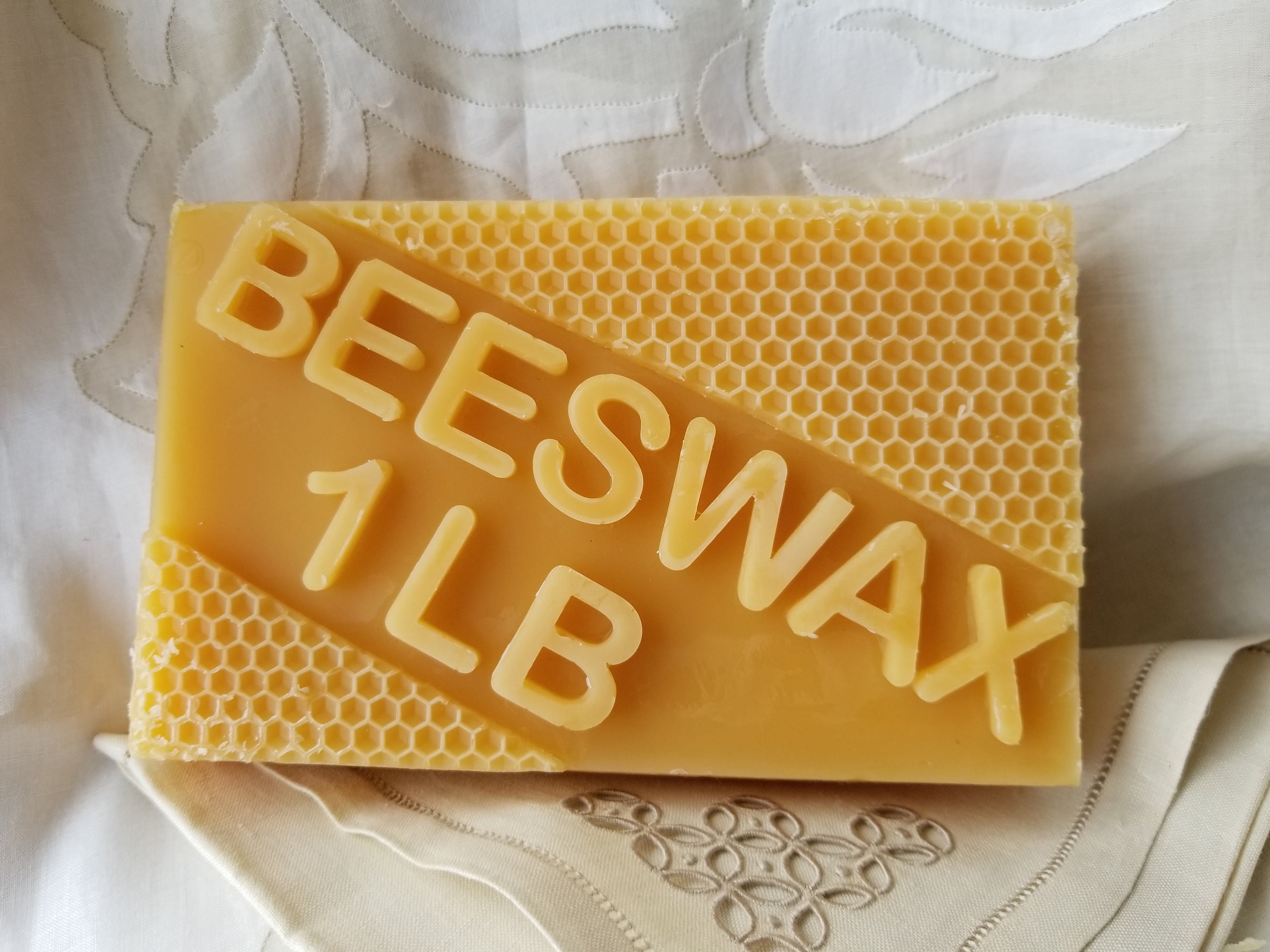 Bulk 100% Pure Beeswax 1 Ounce Block • Hunter's Honey Farm