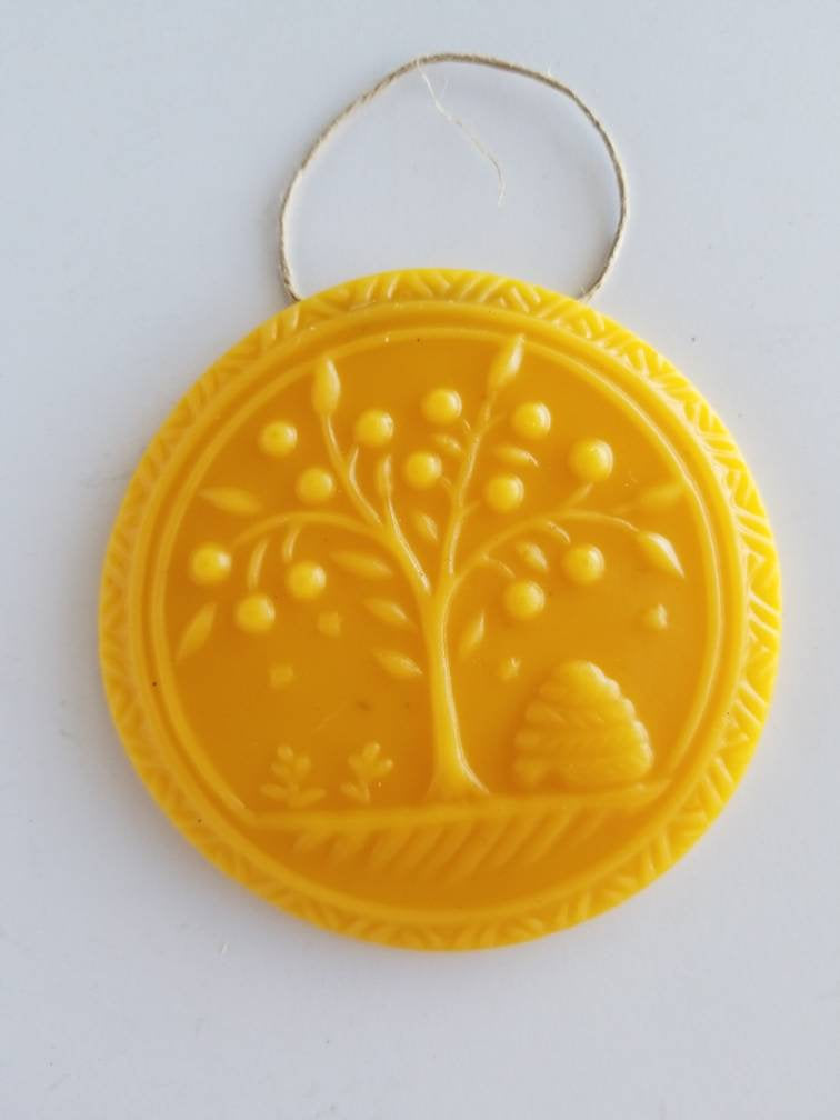 Tree of Life Beeswax Suncatcher Ornament