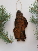 Saint Nick Antiqued Cinnamon Ornament