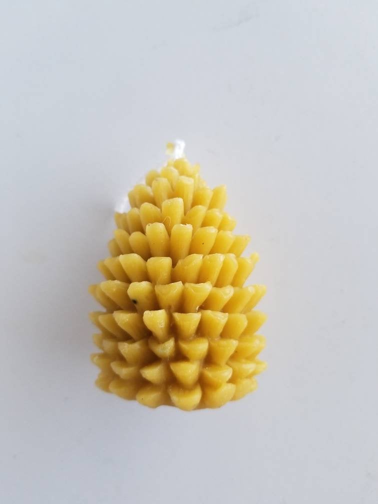 Beeswax Pinecone Candle