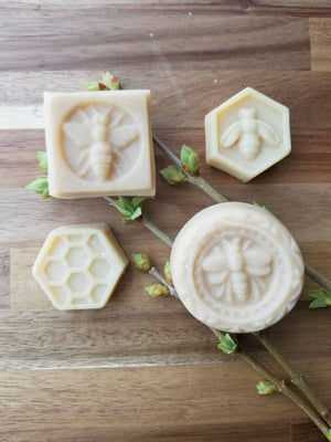 Beeswax and honey cold process soap