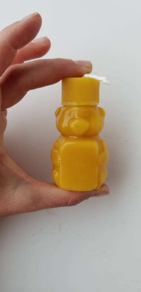 Mini Honey Bear Beeswax Candle