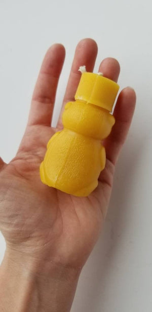 Mini Honey Bear Beeswax Candle