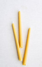 10" Beeswax Taper Candle pair or dozen